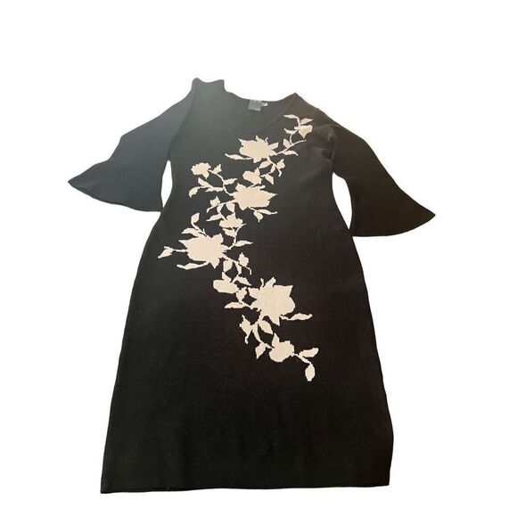 Gabby Skye Striped Long Sleeve Bodycon Sweater Dress Size Medium - Picture 3 of 6